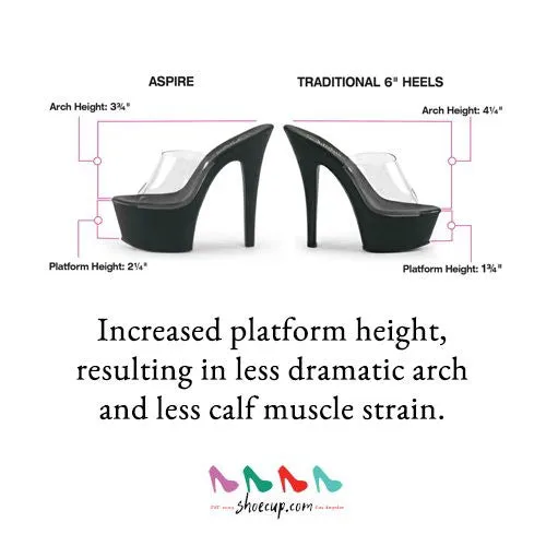 6 Inch Heel ASPIRE-609 Black Matte