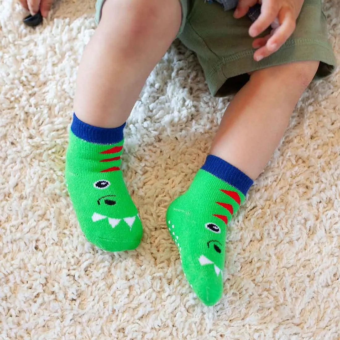 Baby Terry 3 pc Socks set - Devin The Dinosaur (0-24 M)