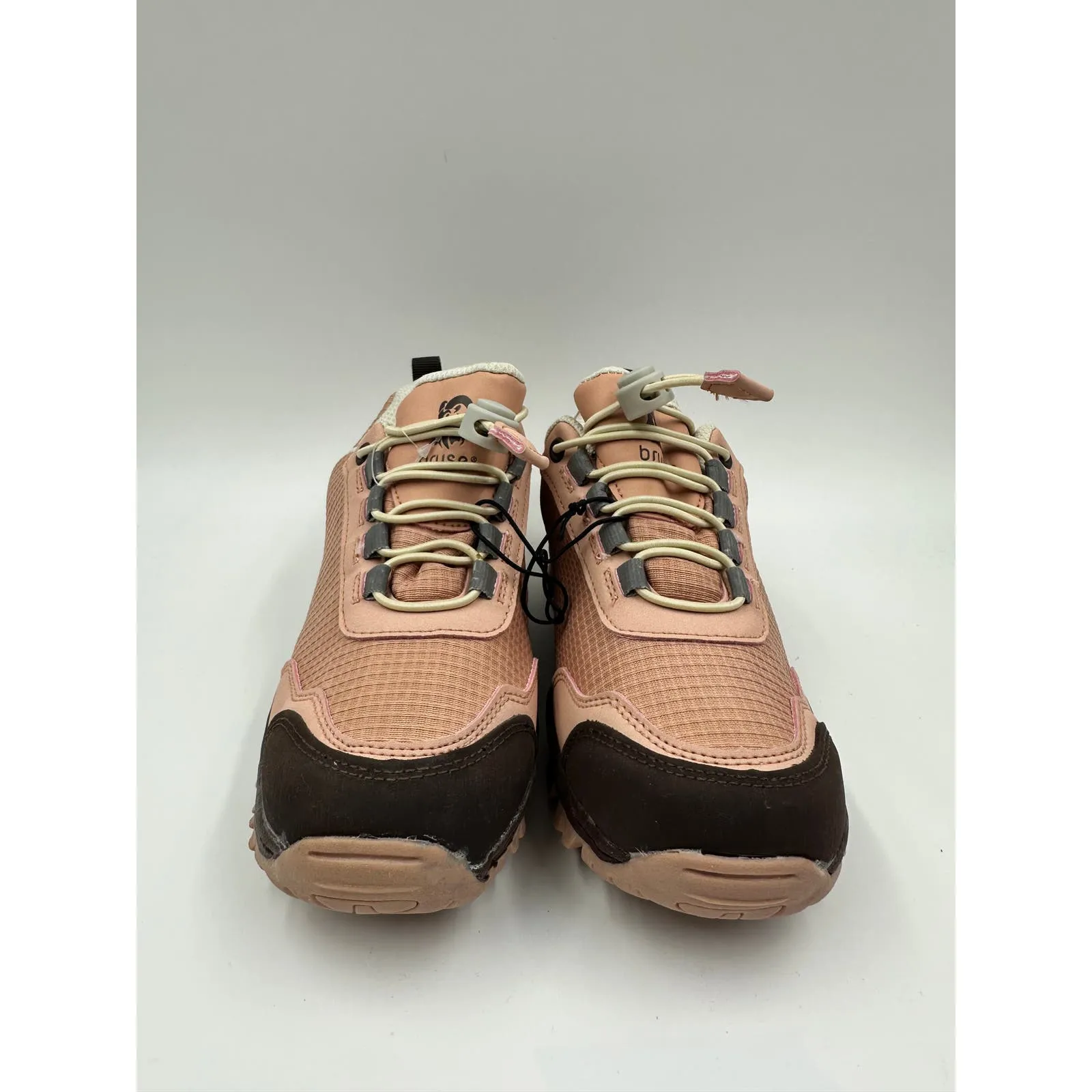 Big Kid Size 3, Light Pink Hikers w/ Rugged Sole and Synch Elastic Laces