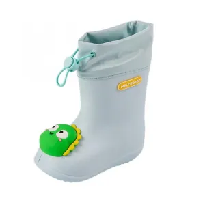 Blue 180Children's Cartoon Pvc Rubber Waterproof Rain Boots Fashion Classic Baby Water Shoes Rabbit Frog Dolls Boys Girls