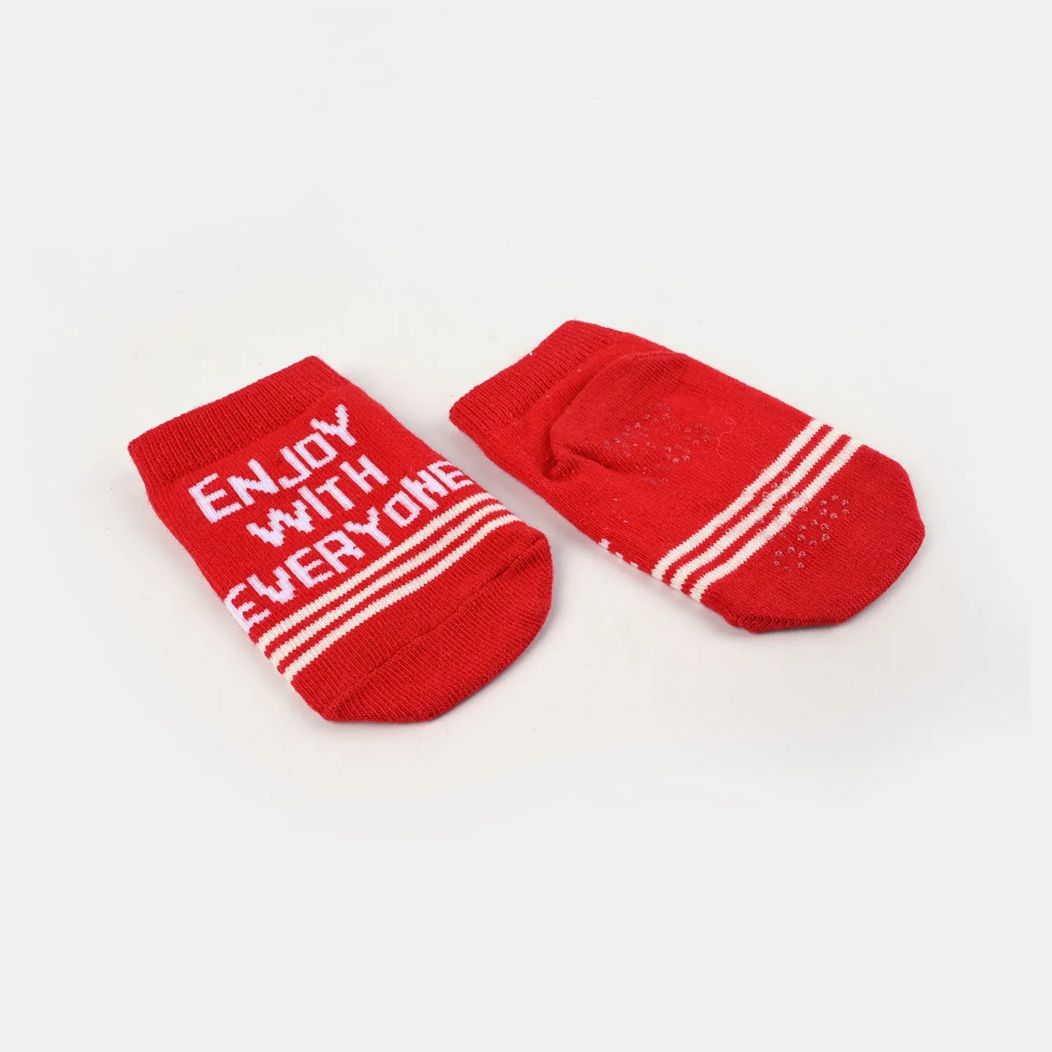 Boy Socks Anti Slip Red | 12M 