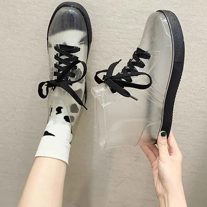 Candy Color Transparent Rain Boots SD01639