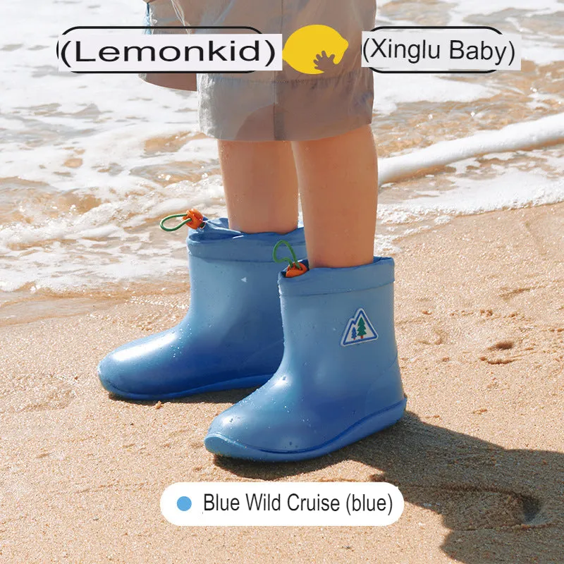 children's rain boots baby water shoes boys and girls rain boots lightweight non-slip sea boots