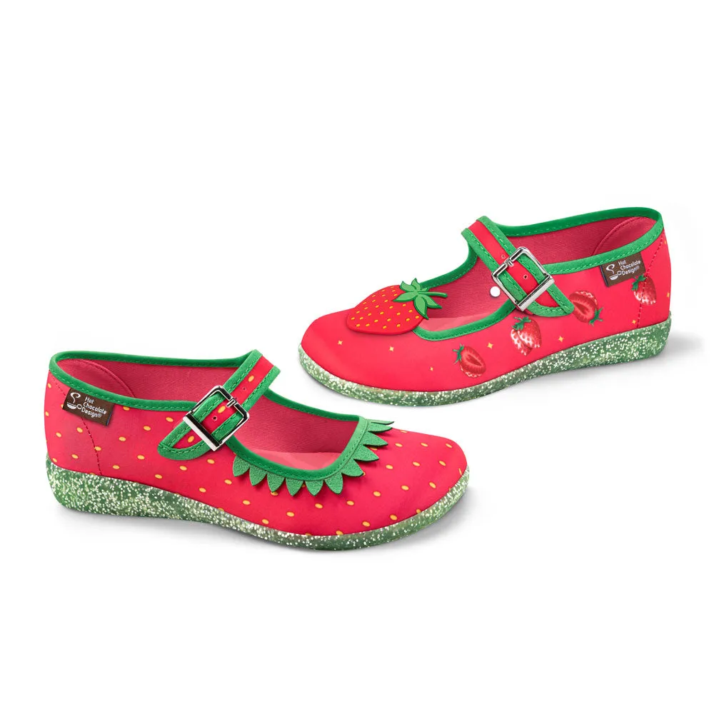 Chocolaticas® Berry Bliss Women's Mary Jane Flat Shoes