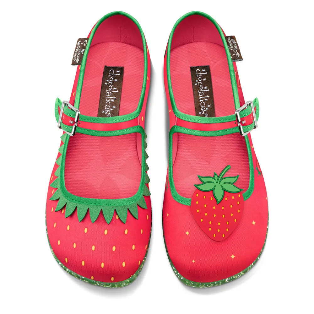 Chocolaticas® Berry Bliss Women's Mary Jane Flat Shoes