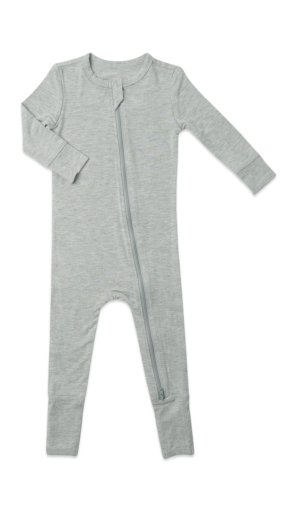 Convertible Romper - Heather Grey Solid