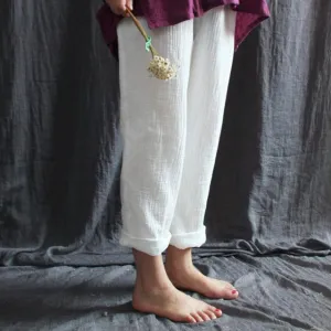 Cotton And Linen Pants | Zen