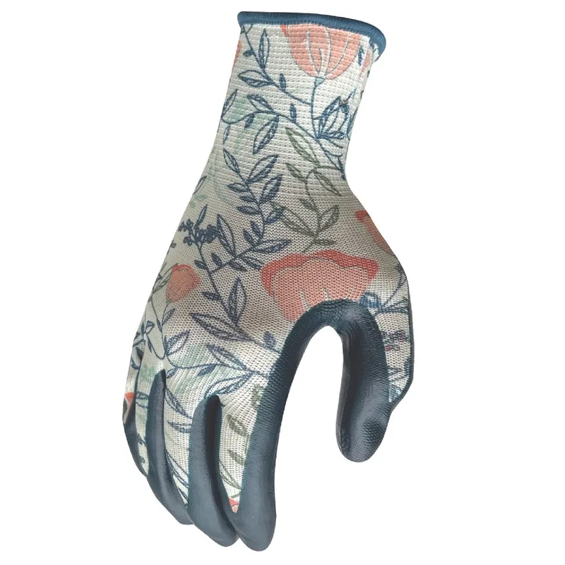 Digz L Nitrile Multicolored Gardening Gloves