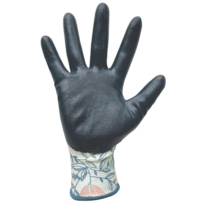 Digz L Nitrile Multicolored Gardening Gloves