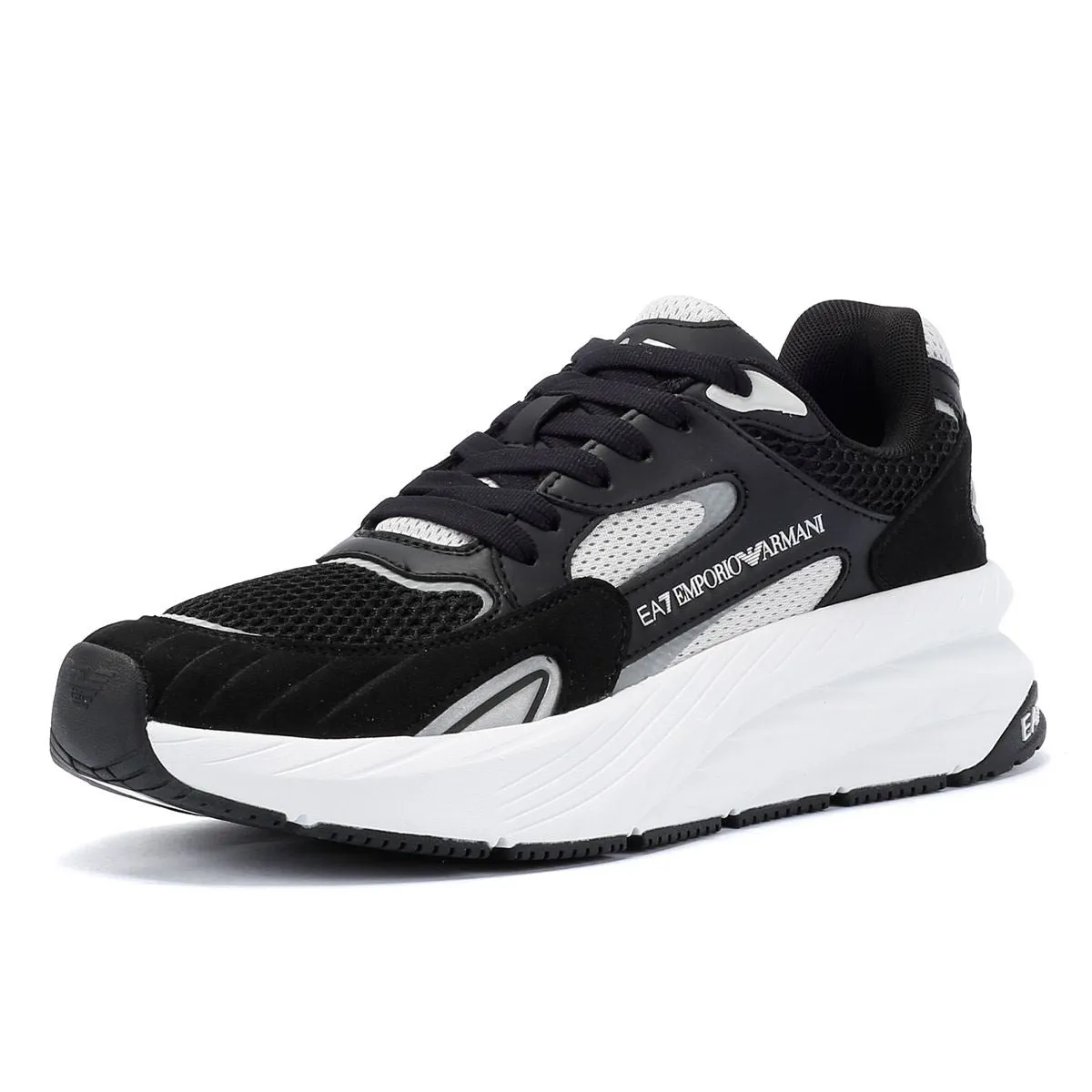 EA7 Crusher Sonic Mix Men's Black/Silver Trainers