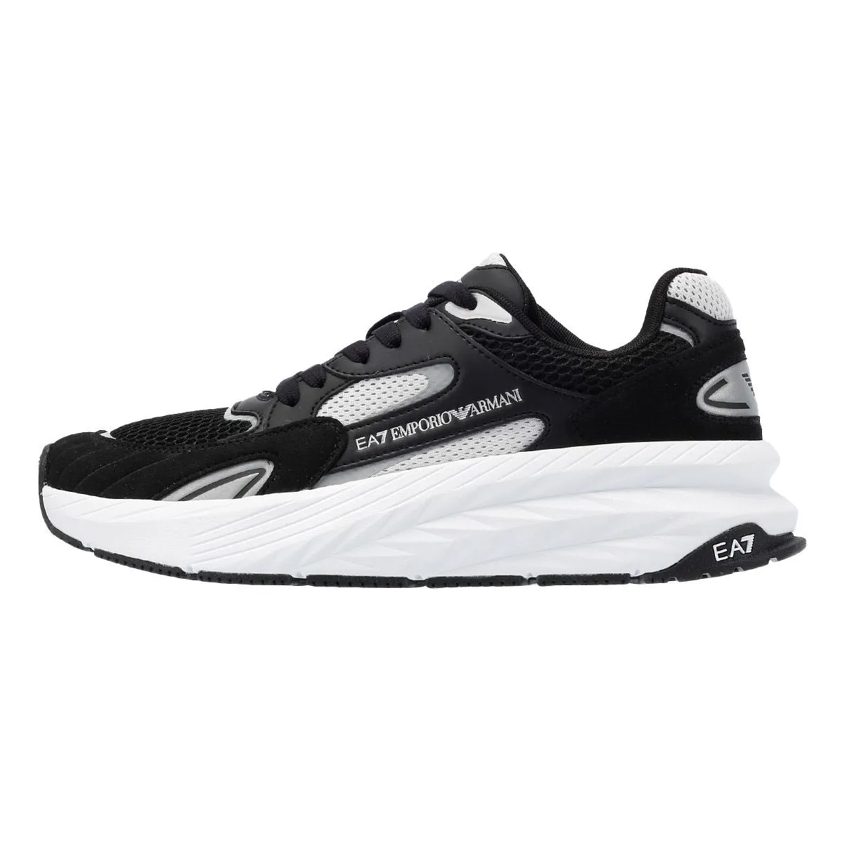 EA7 Crusher Sonic Mix Men's Black/Silver Trainers