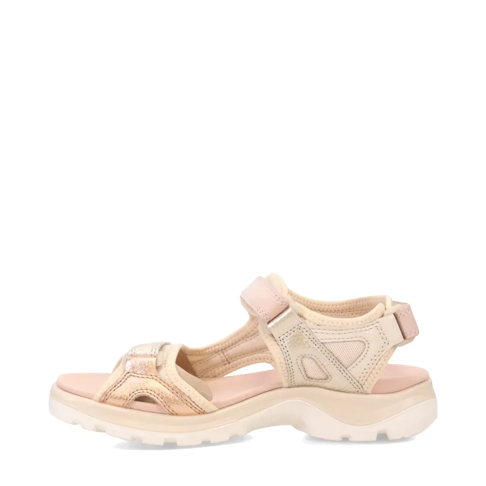 Ecco Women's Off Road Yucatan Anniversary Edition Sandal in Multi Limestone