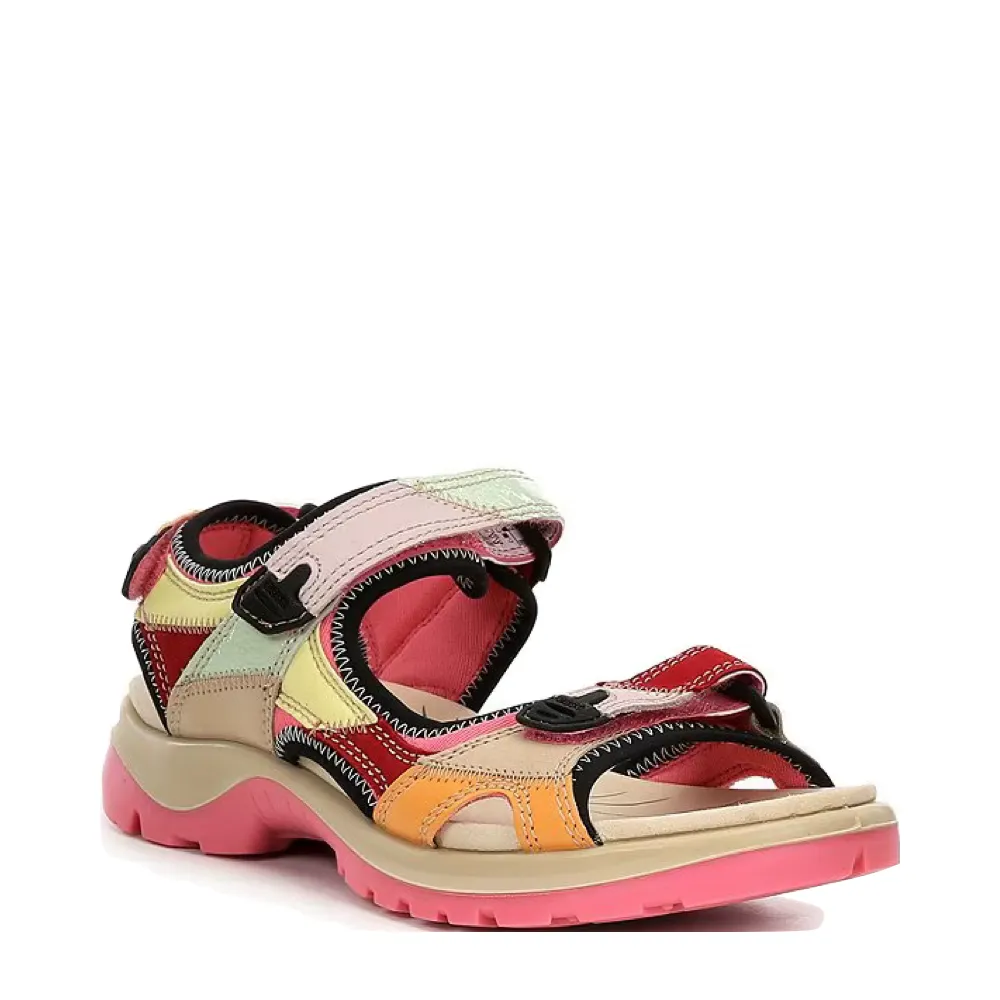 Ecco Women's Yucatan Sandal in Multicolor Bubblegum Violet