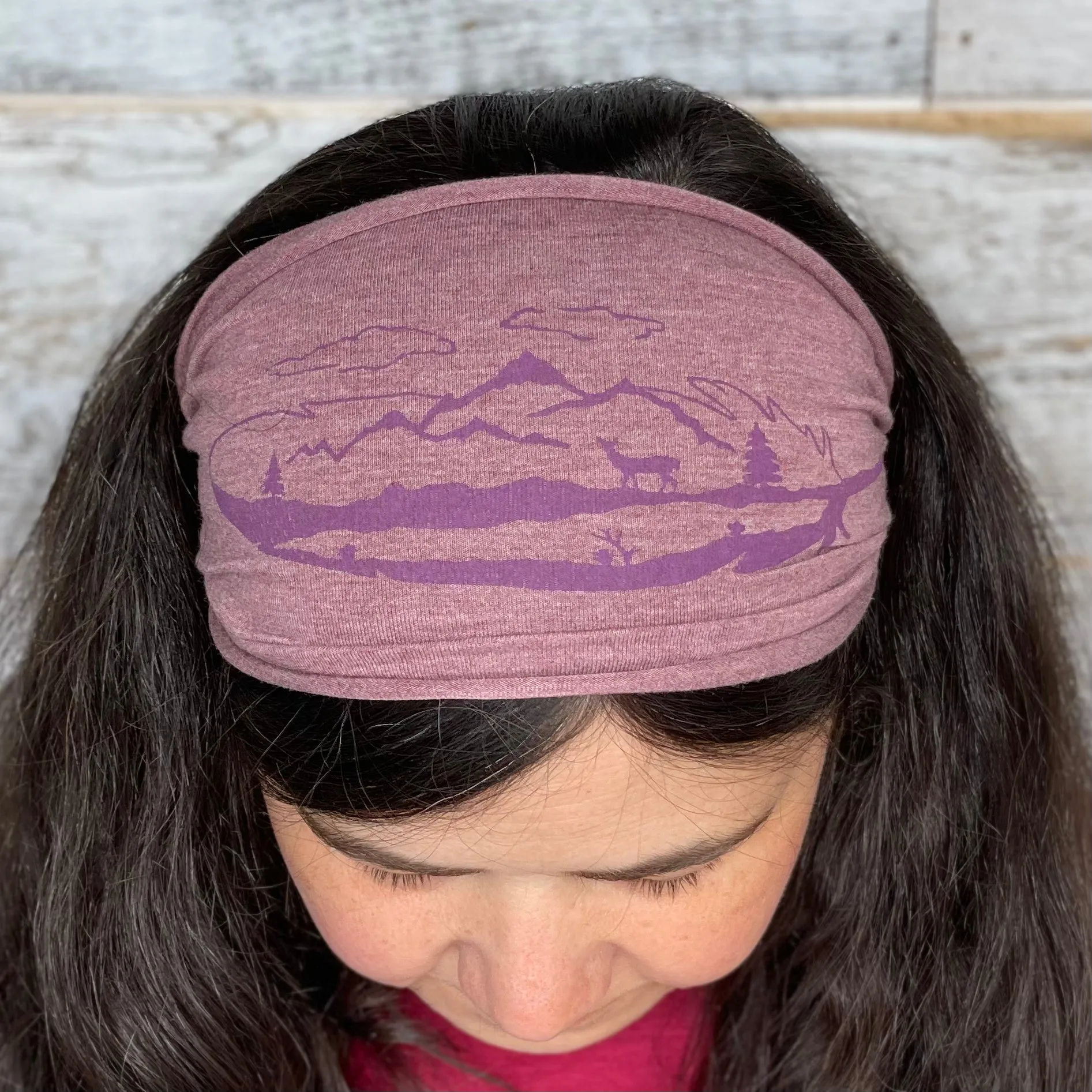 Feather Mountain Headband - Light Purple