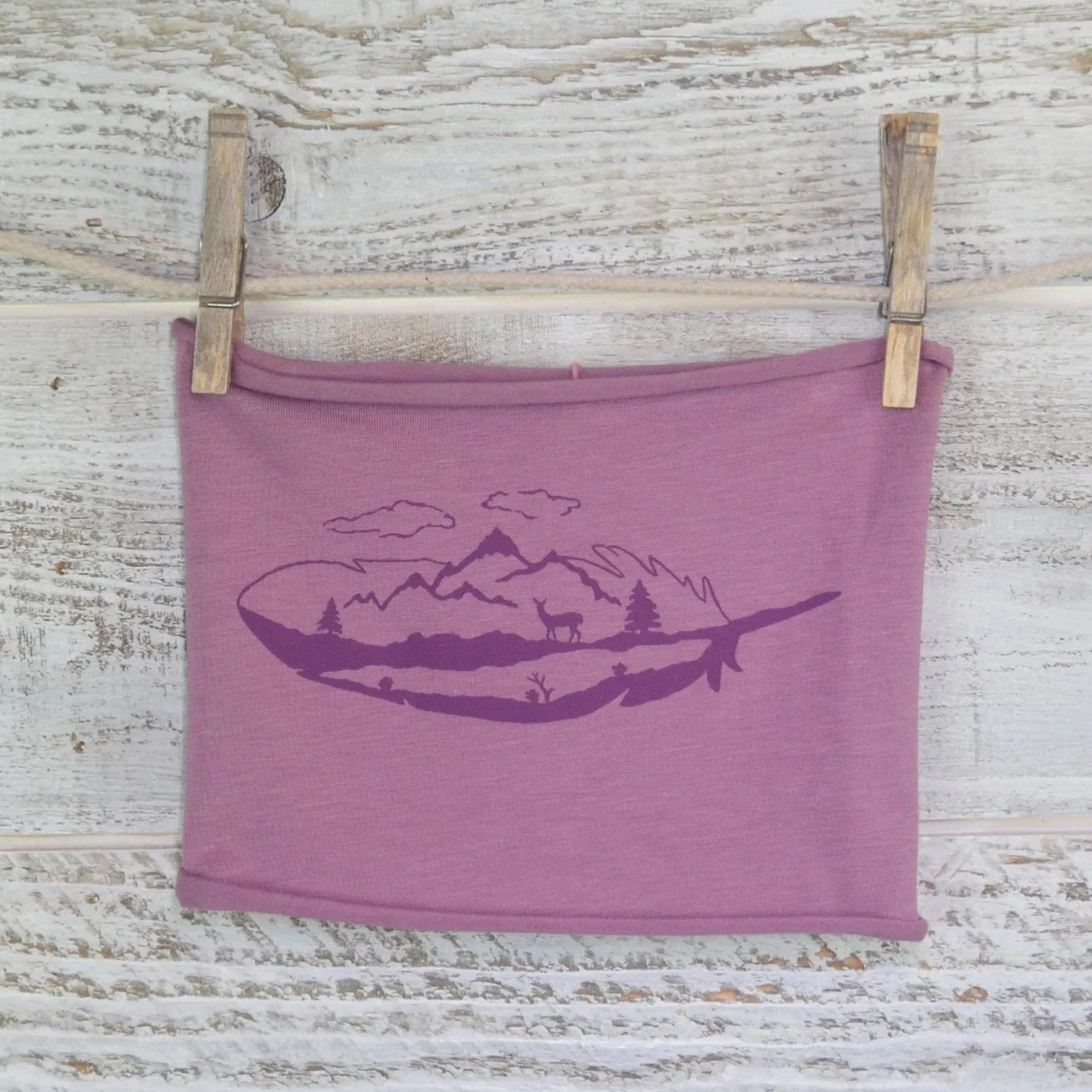 Feather Mountain Headband - Light Purple