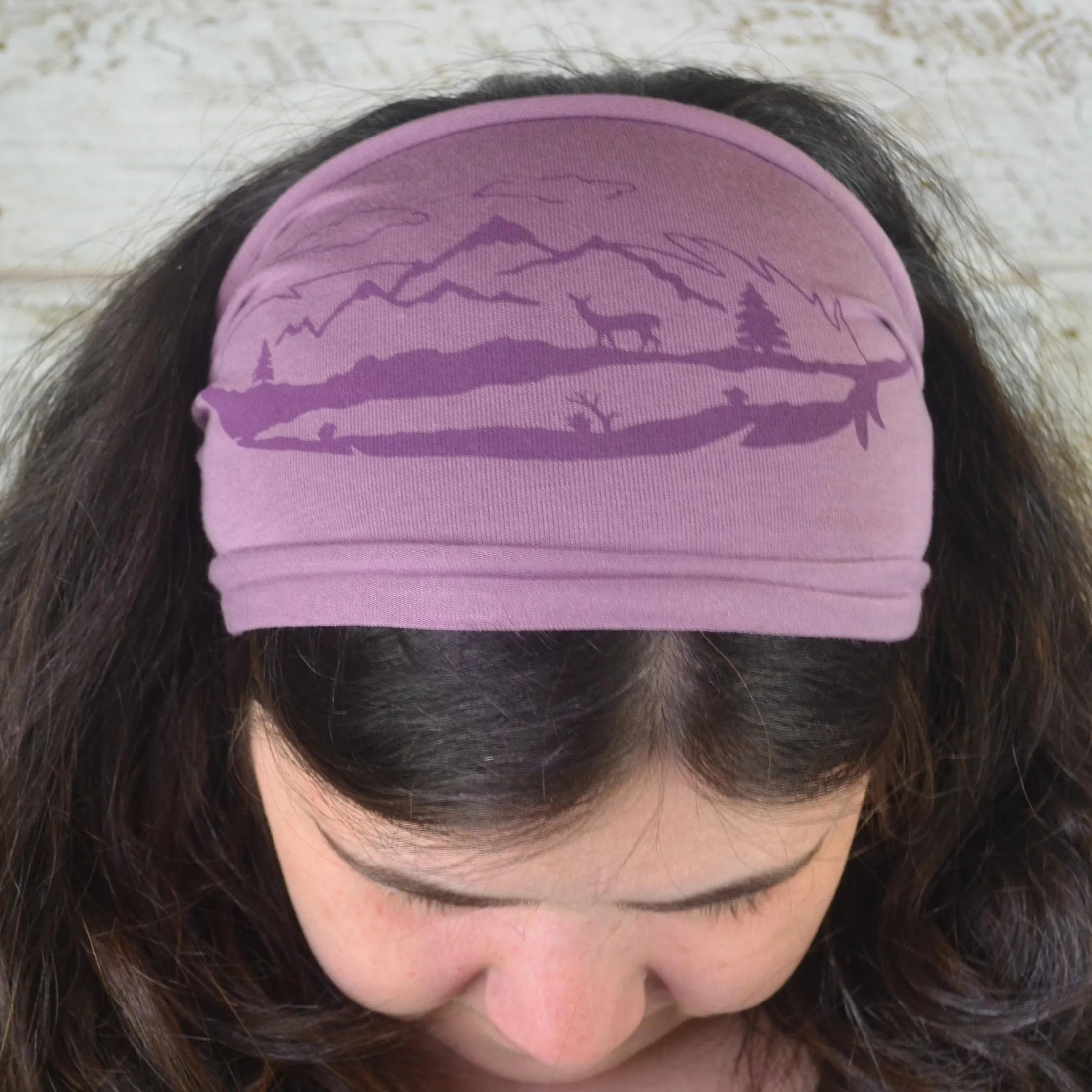 Feather Mountain Headband - Light Purple