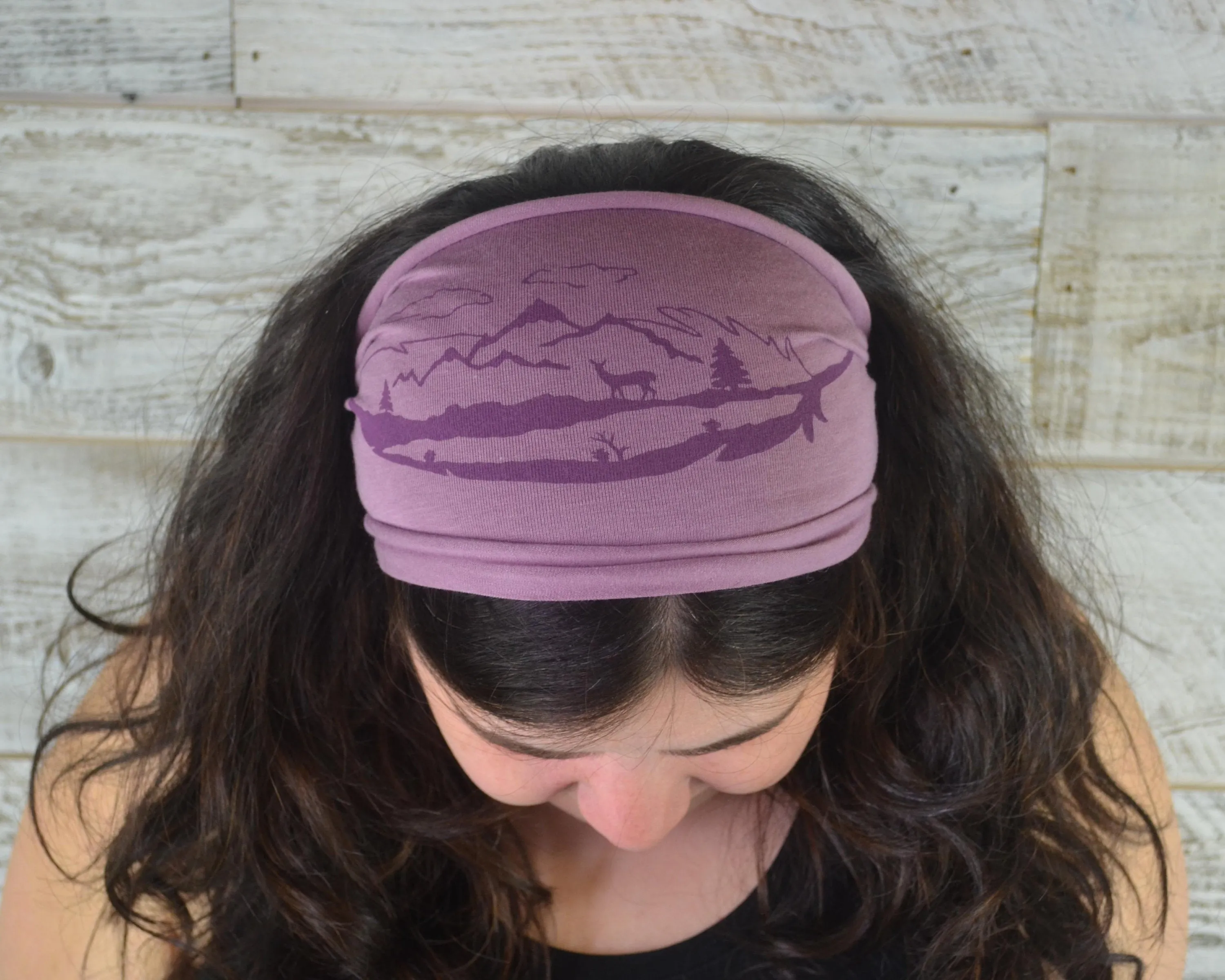 Feather Mountain Headband - Light Purple