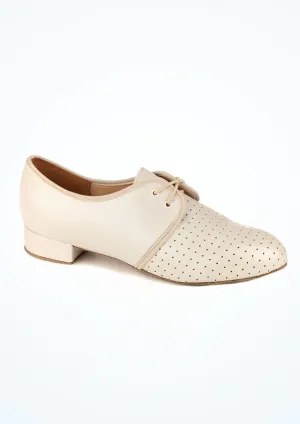 Freed of London, Sicily, Ivory Leather, 1” Flat Heel