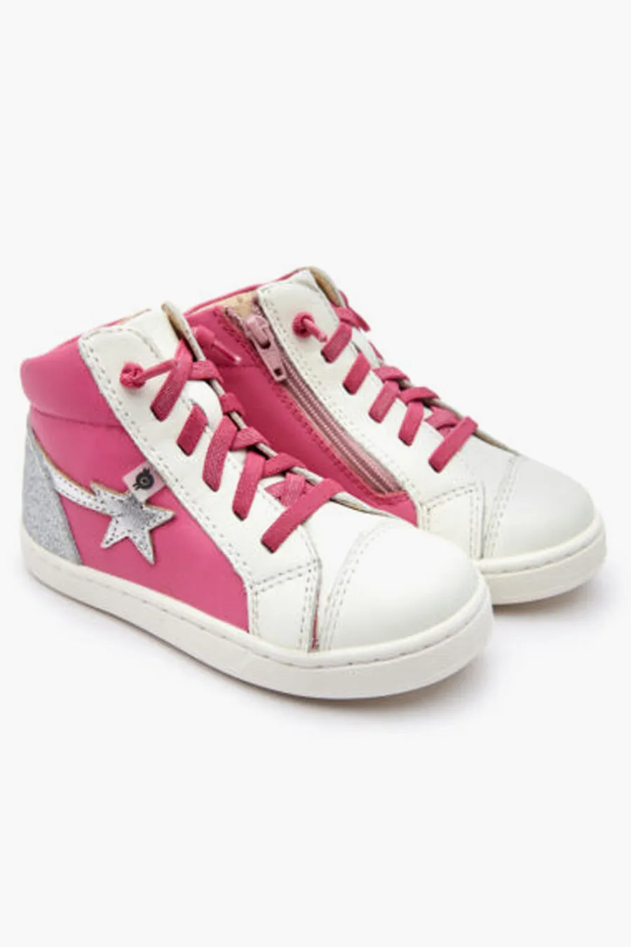 Girls Shoes Old Soles Shoot High - Fuchsia