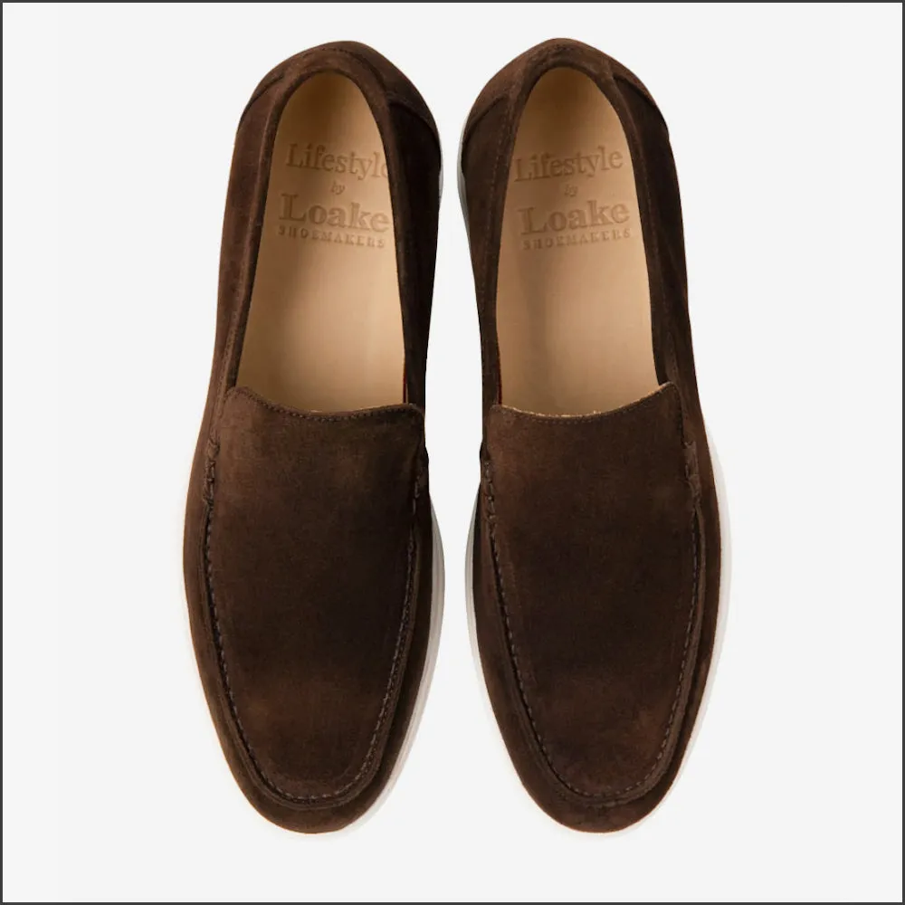 Loake Tuscany Chocolate Brown Suede Loafer*