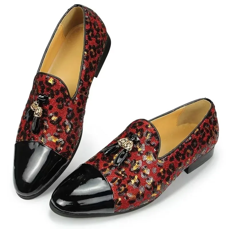 LuxCroco Exotic Metal Toe Slip-On Loafers