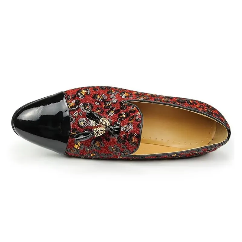 LuxCroco Exotic Metal Toe Slip-On Loafers