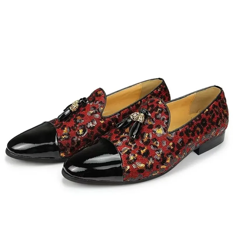 LuxCroco Exotic Metal Toe Slip-On Loafers