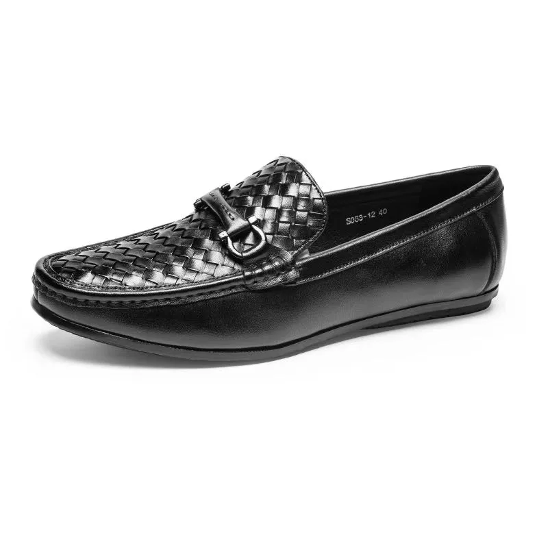 LuxeCroc Exotic Metal Toe Slip On Loafers