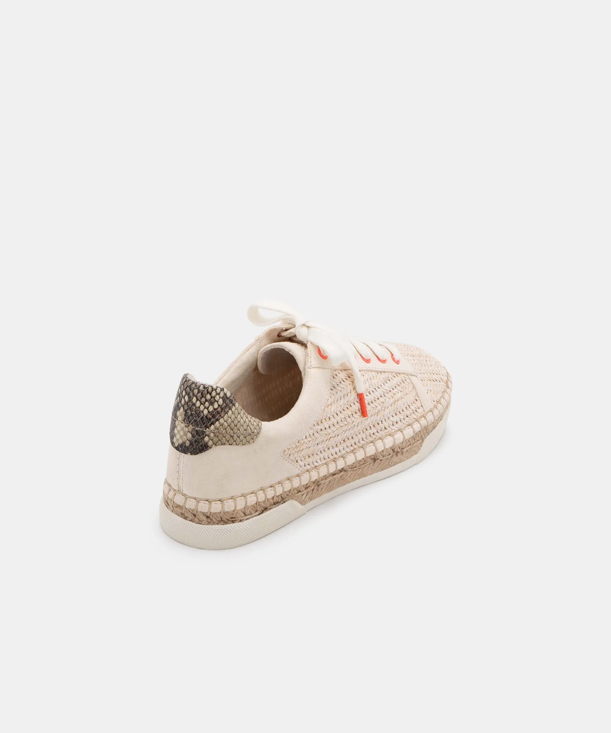 MADOX SNEAKERS IN IVORY RAFFIA - re:vita