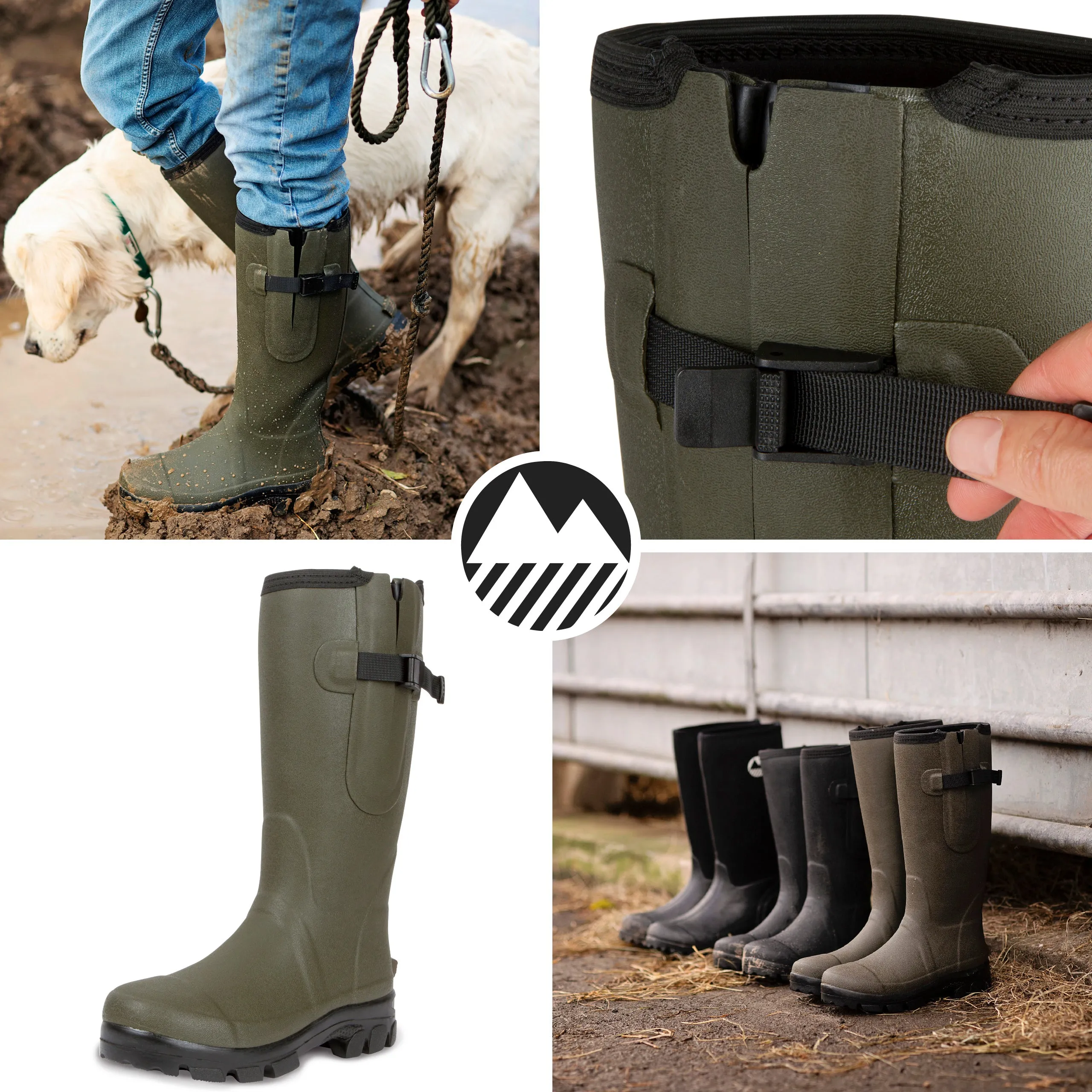 Men's Helton Neoprene Lined Wellington Boots