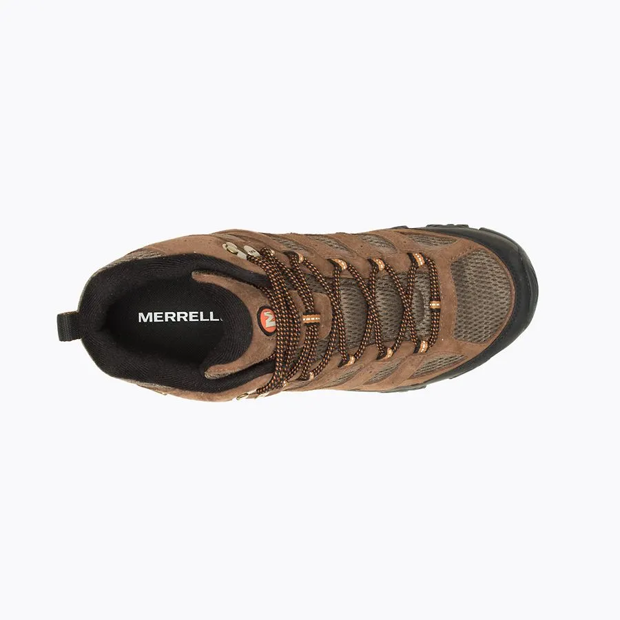 Men's Merrell Moab 3 Mid Waterproof Color: Earth (WIDE WIDTH)