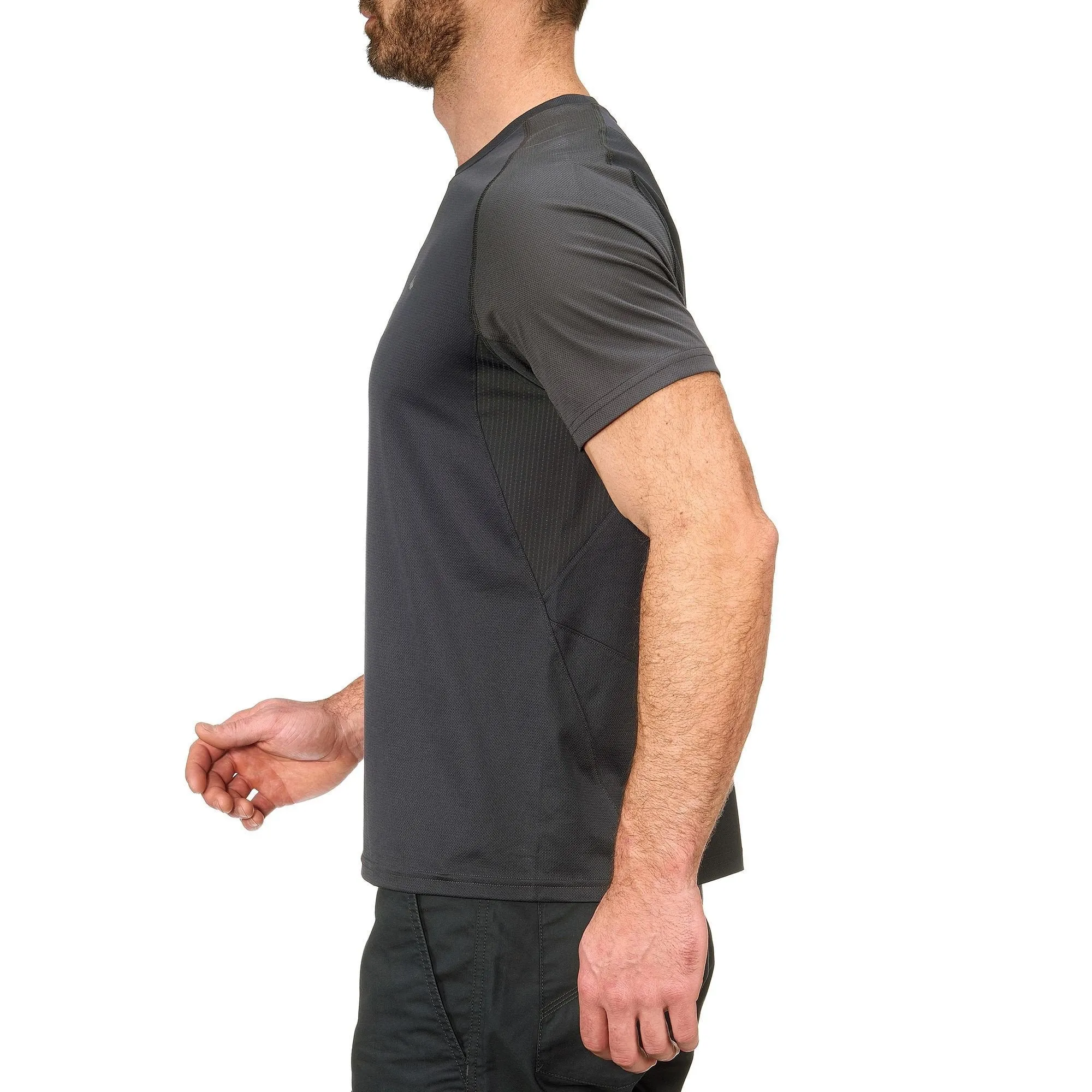 Men's Short-Sleeved Hiking T-Shirt TechFRESH 100