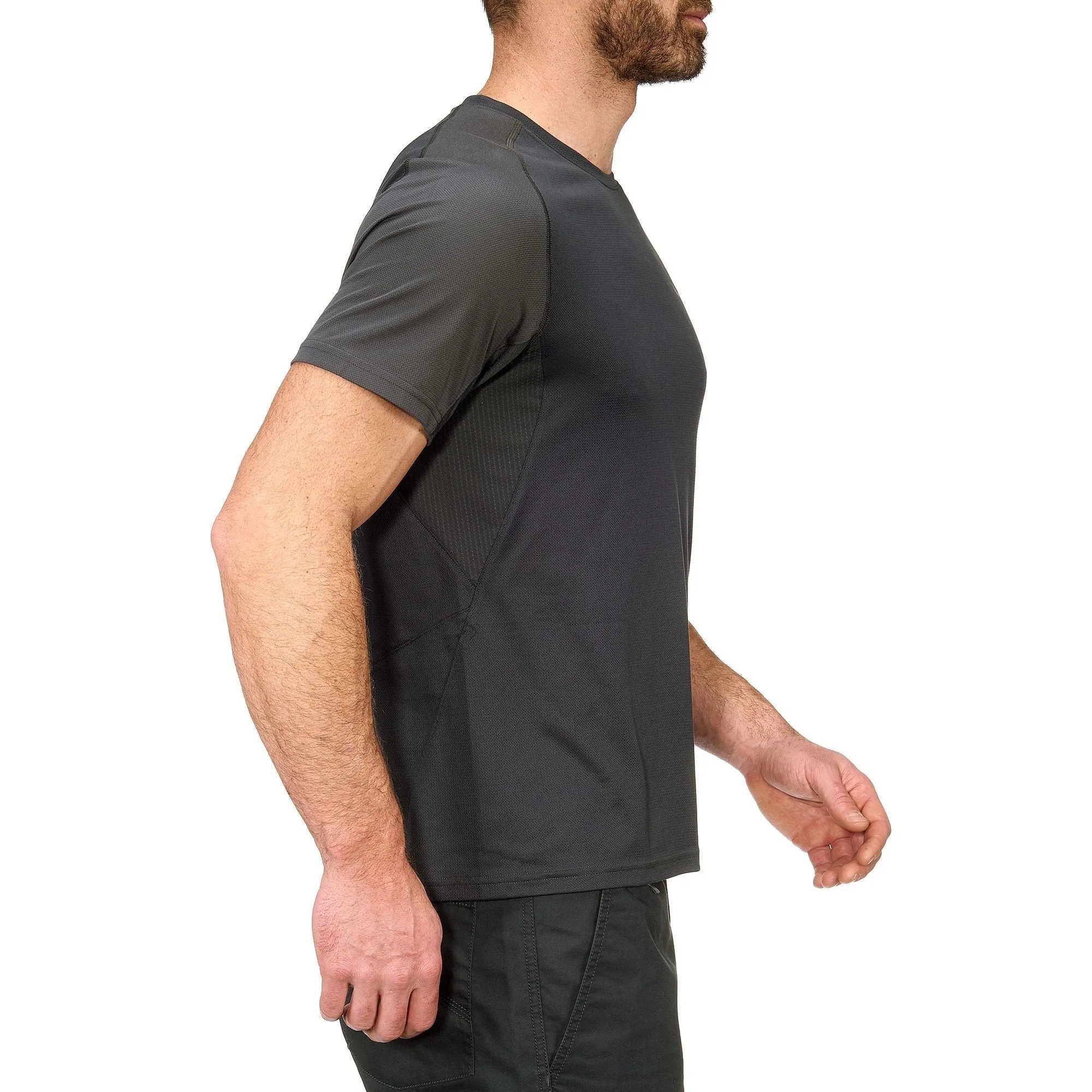 Men's Short-Sleeved Hiking T-Shirt TechFRESH 100