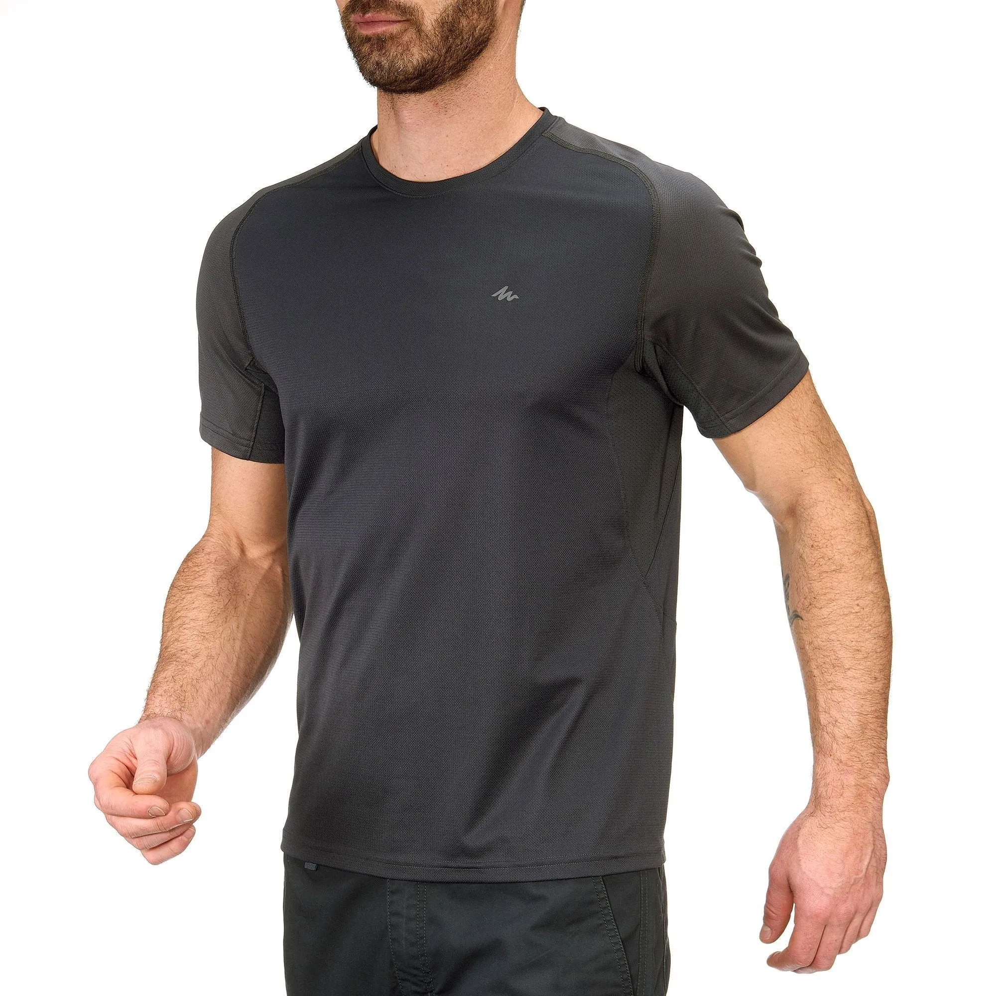 Men's Short-Sleeved Hiking T-Shirt TechFRESH 100