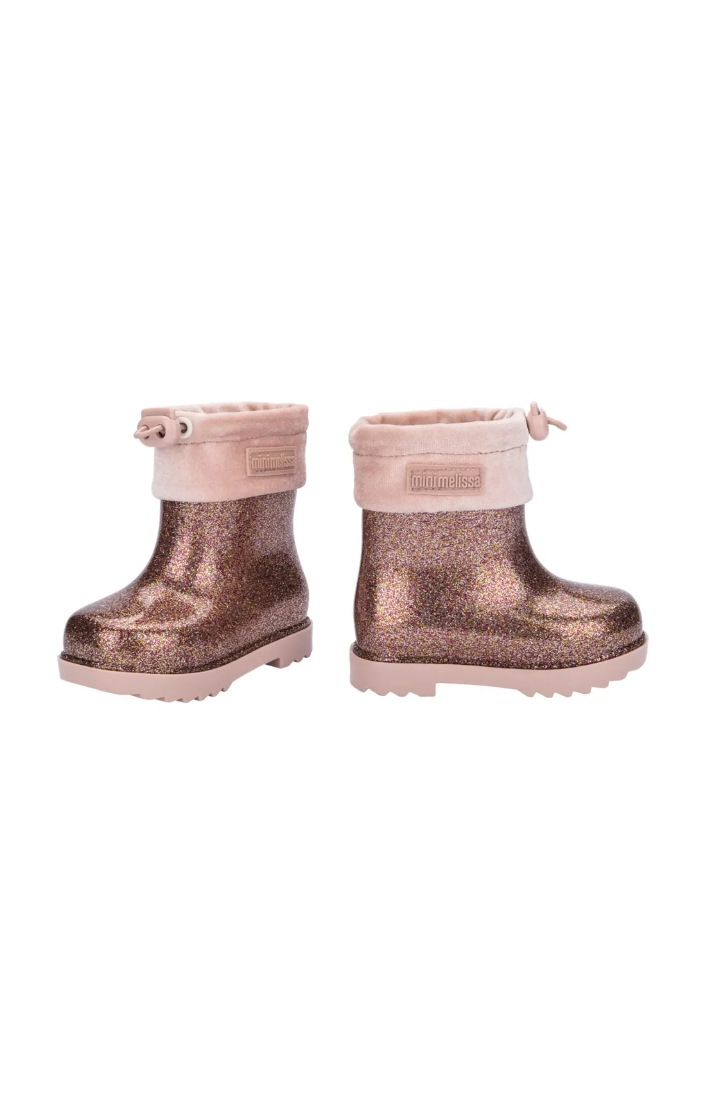 Mini Melissa Rain Boot III BB - Pink Glitter