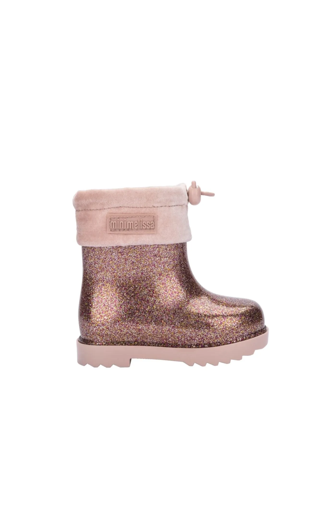 Mini Melissa Rain Boot III BB - Pink Glitter