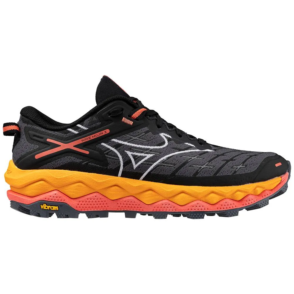 Mizuno Wave Mujin 10 (Womens) - Black/Cayenne/Nasturtium