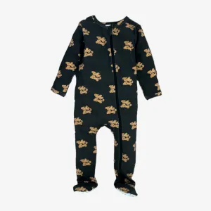 modal zipper footie pajama || who dat