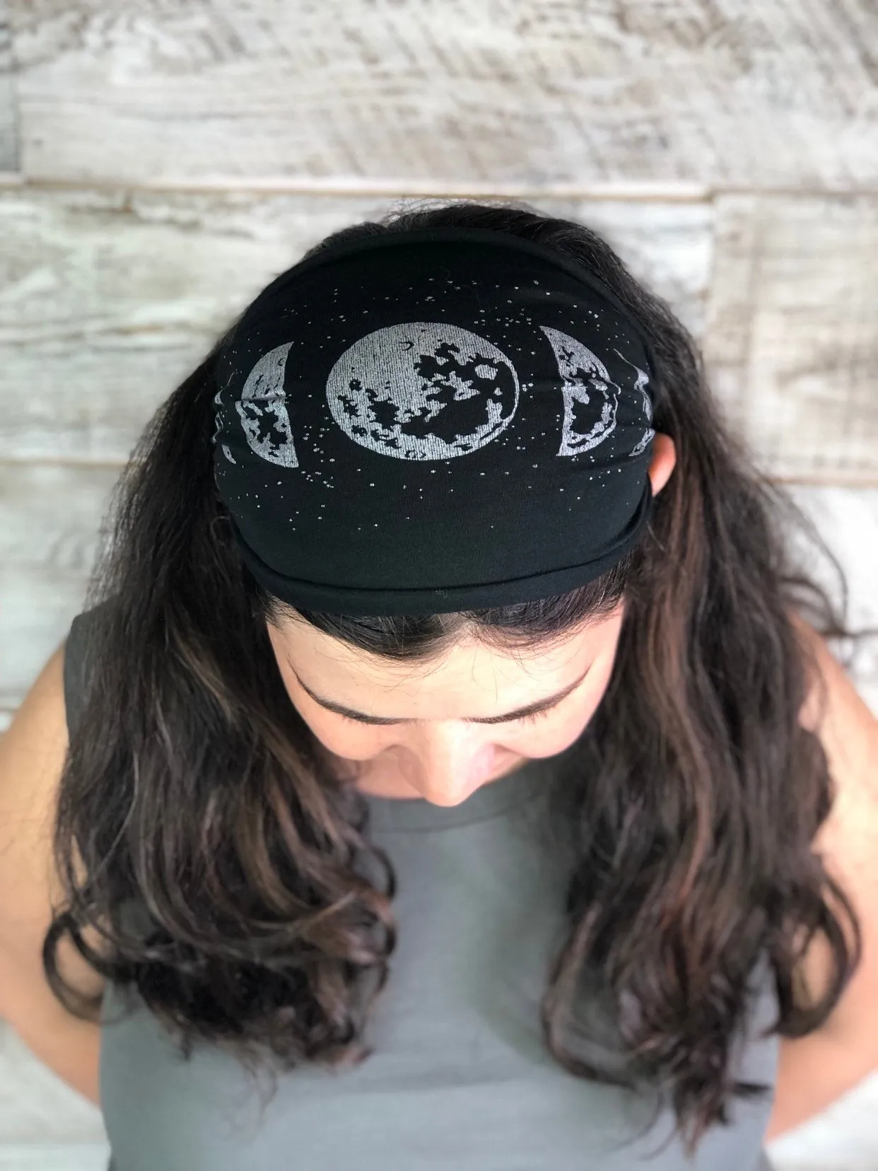 Moon Phase Headband - Black