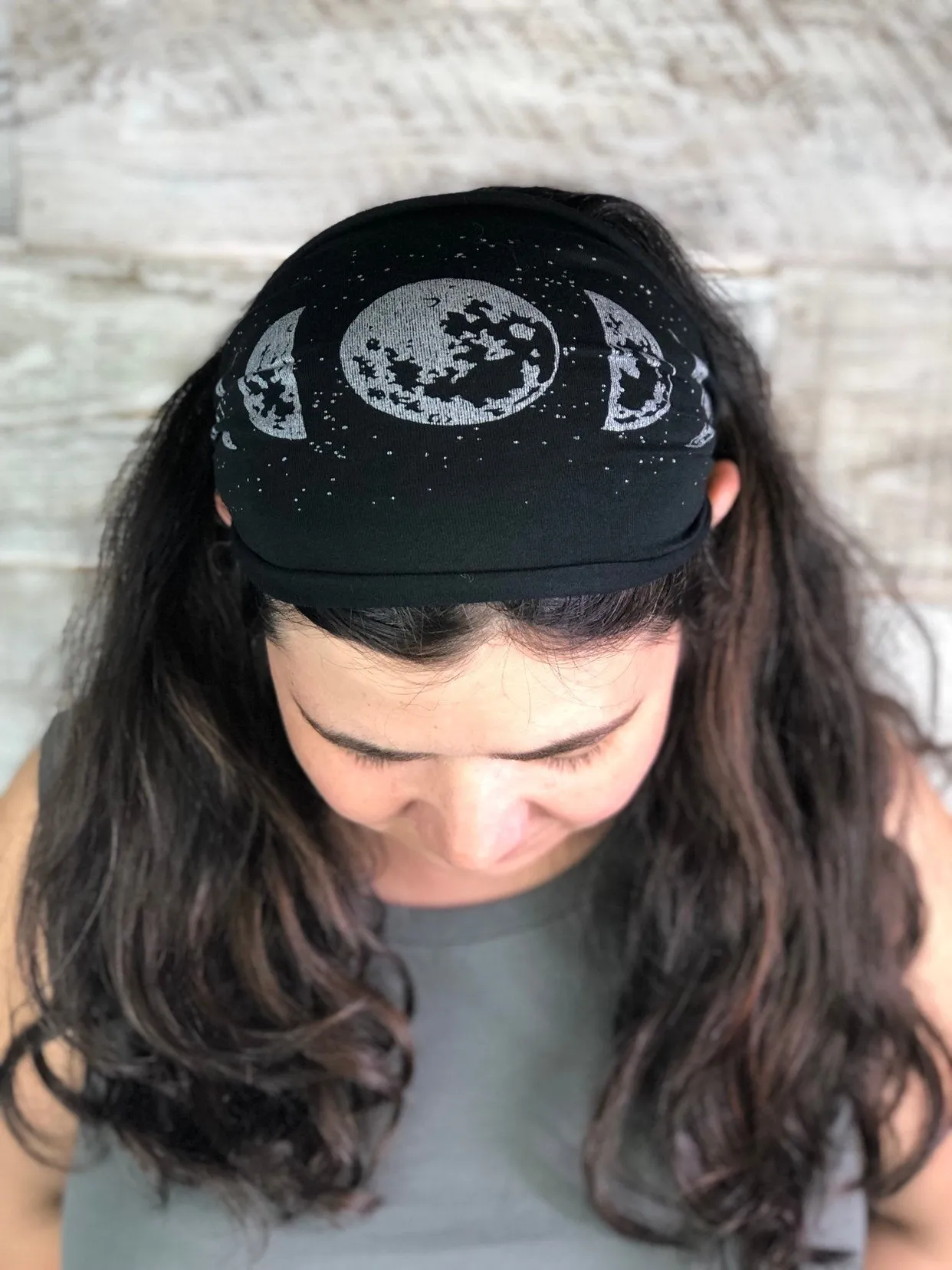 Moon Phase Headband - Black