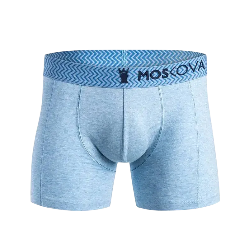 MOSKOVA BOXER M2 COTTON Small-XLarge Chevron Light Blue