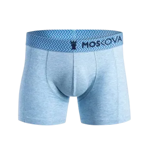 MOSKOVA BOXER M2 COTTON Small-XLarge Chevron Light Blue