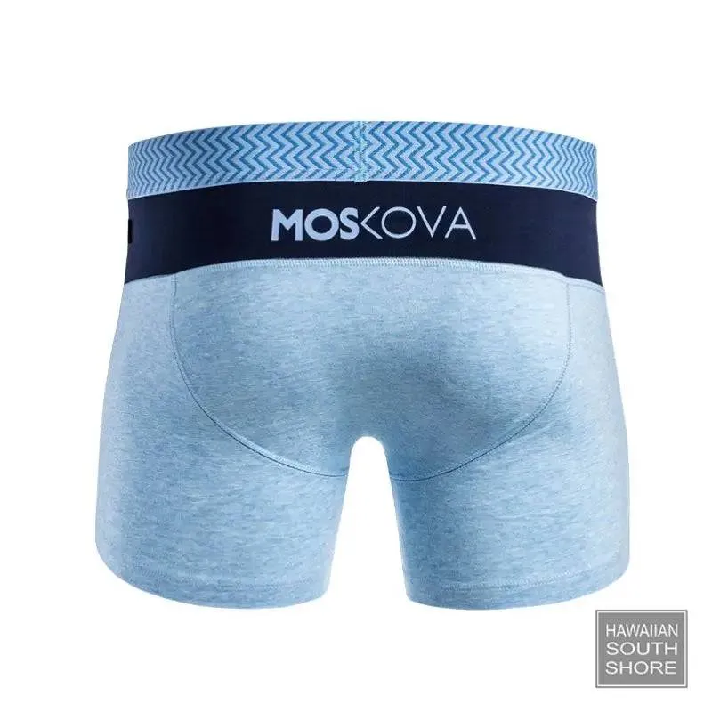 MOSKOVA BOXER M2 COTTON Small-XLarge Chevron Light Blue