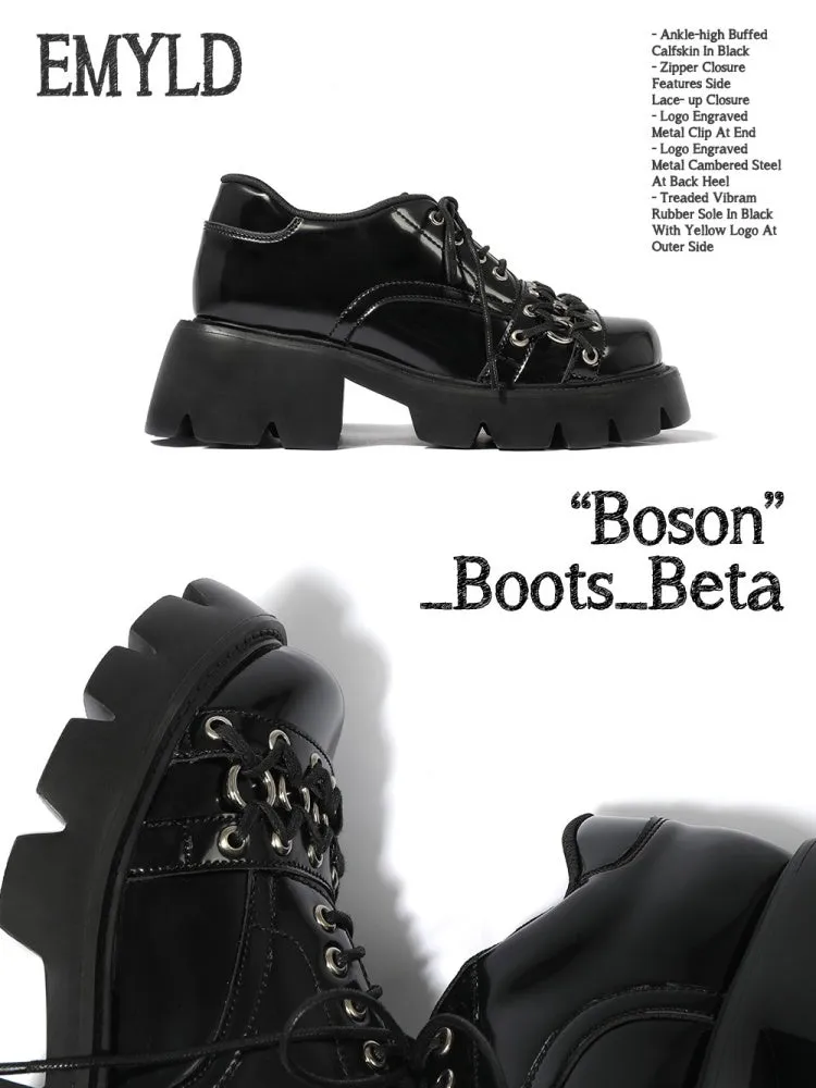 Niche Design Derby Eyelet Platform Shoes【s0000005182】