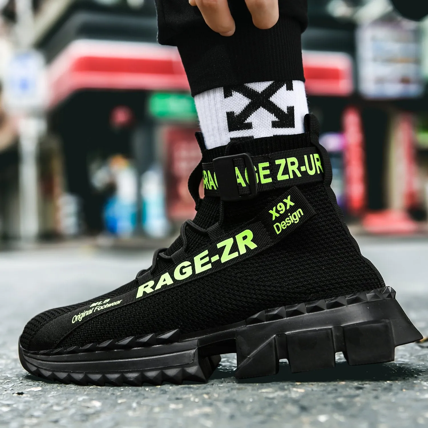 RAGE ZR 'Urban Legend' X9X Sneakers - NEON