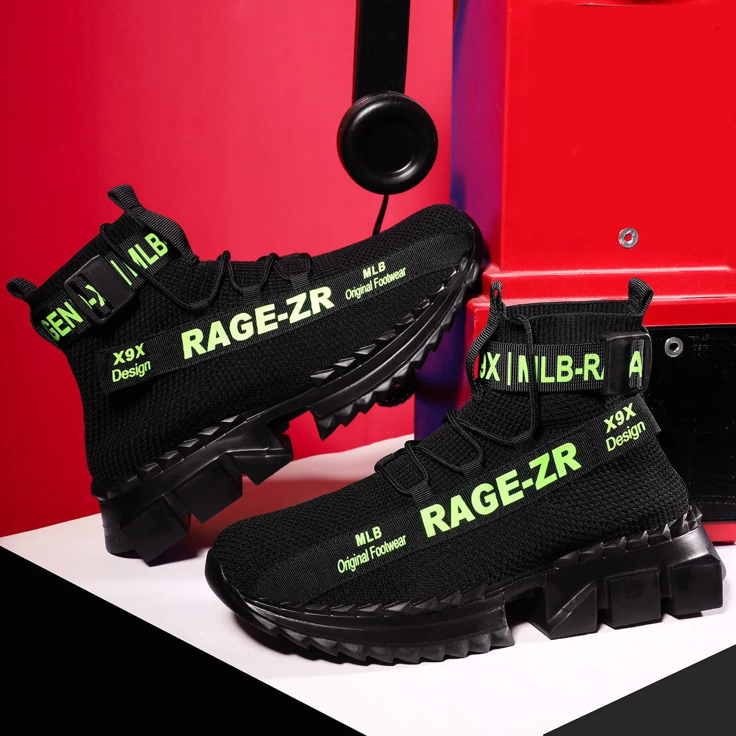 RAGE ZR 'Urban Legend' X9X Sneakers - NEON