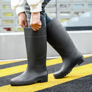 Rain Boots For Men, Waterproof Anti-Slipping Knee-high Rubber Boots For Outdoor, Fishing Work And Garden Shoes