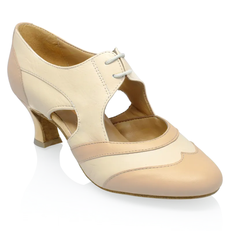 Ray Rose (Art Sport), Lorna Lee L112, Beige-Tan Leather, 2” Cuban Heel