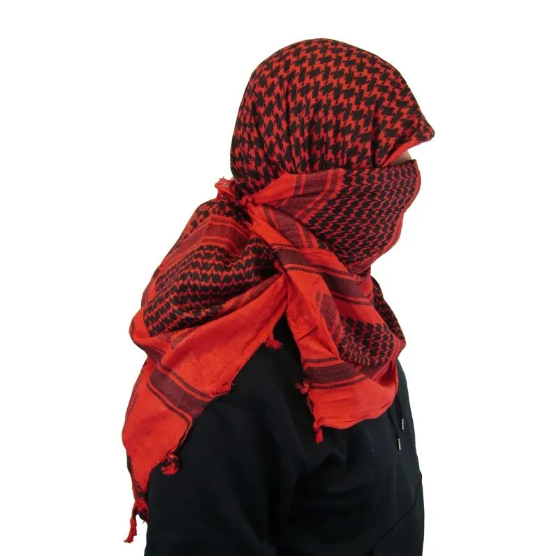 Shemagh Head Wrap Red/BLK