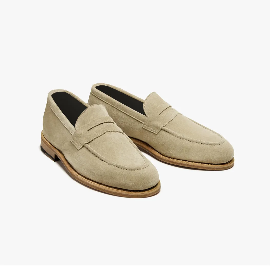 Suede loafers- beige